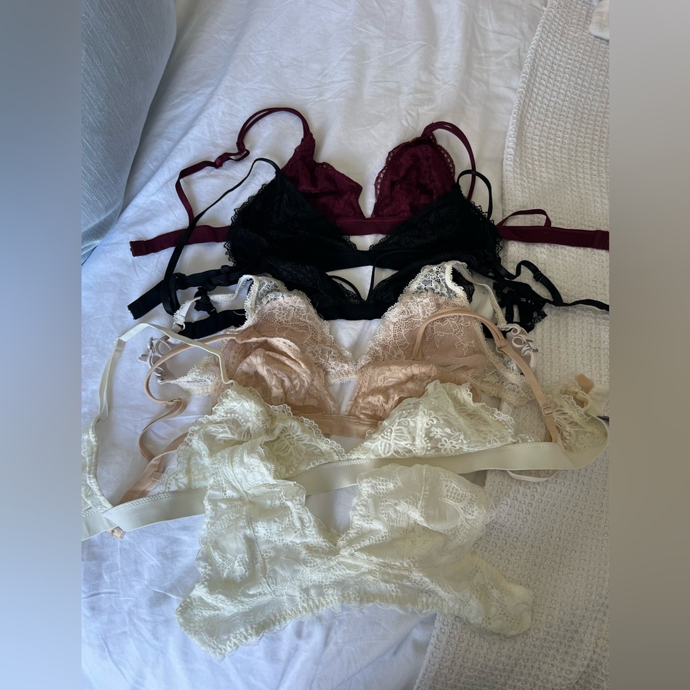 Lace Bralette 7 Bra Bundle Free People, Urban Outfitters, Aerie, Abercrombie